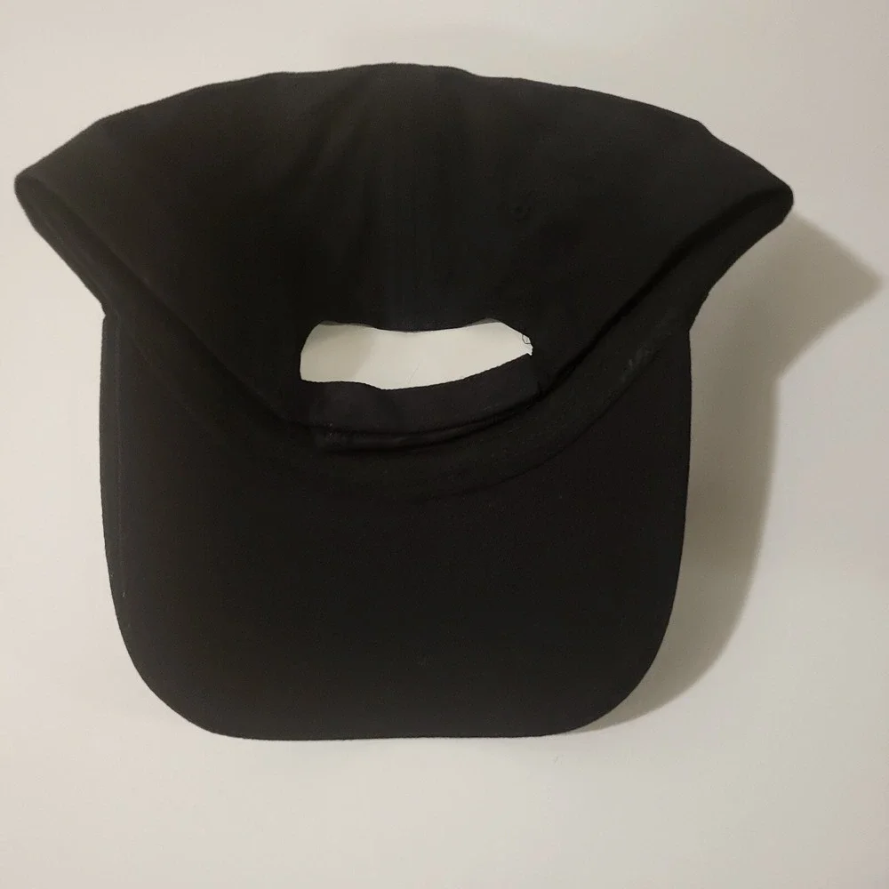 Pierce Black Trucker Cap With Red/White Logo Men's One‎ Size Fit Most